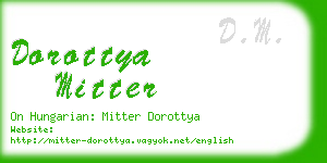 dorottya mitter business card